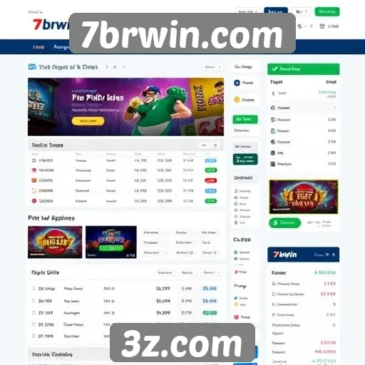 Análise da interface de usuário do site 7brwin